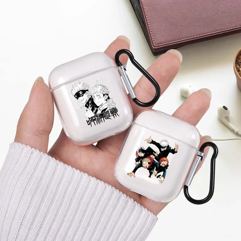

Janpan Anime Jujutsu Kaisen Headphones Cases For Apple AirPods 2/1 soft silicone TPU Shockproof Earphone AirPods 3 Fund Cover