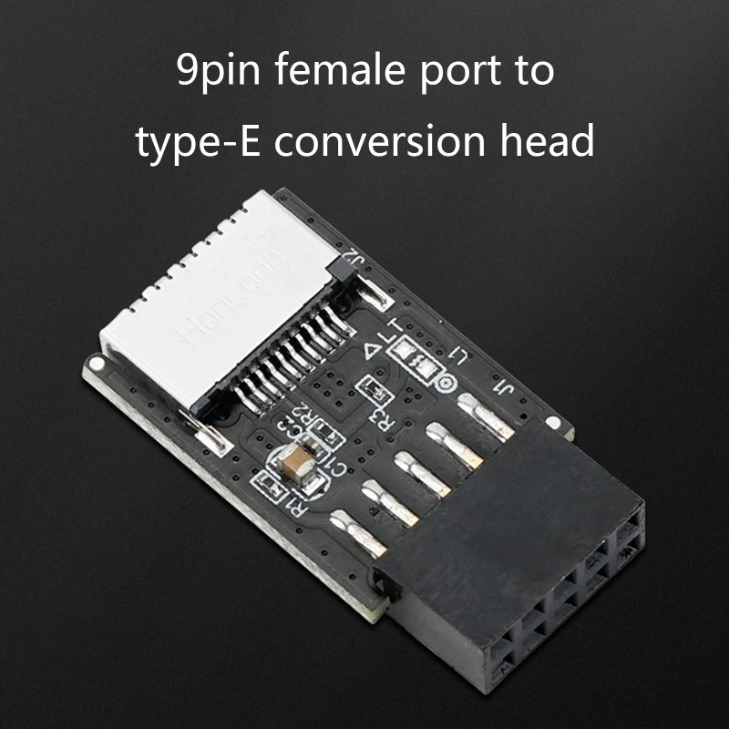 9 pinos extensão tipo-e para chave-um adaptador conversor usb 2.0
