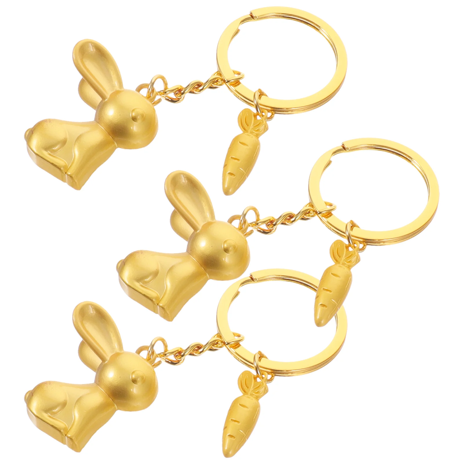 

Rabbit Keychain Key Year Chinese New Ring Pendant Bunny Chain Lucky Thekeychains Women Decoration Backpack Gift Zodiac Charm