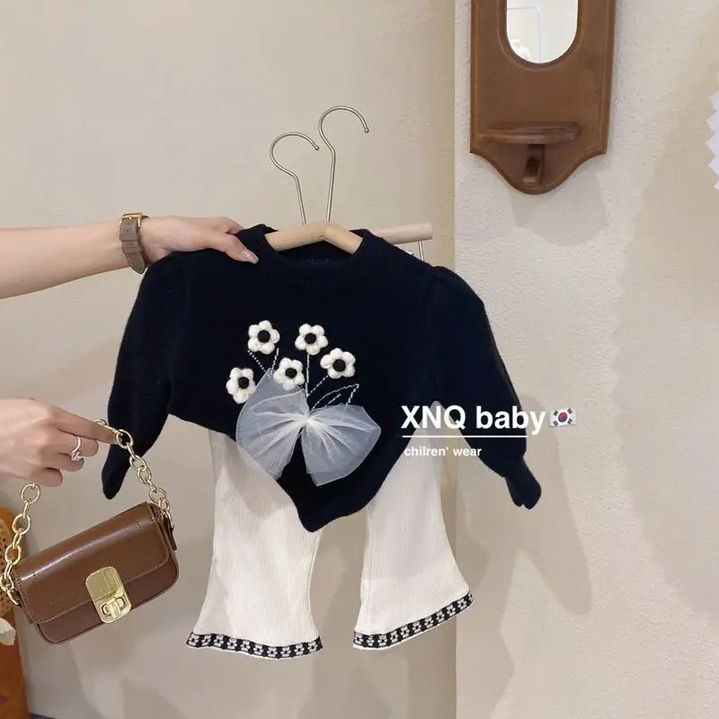 

Children Clothing Baby Girl Spring Autumn Set 2022 New Fashion Baby Girl Korean Fashionable Children Western Style Two Pieces