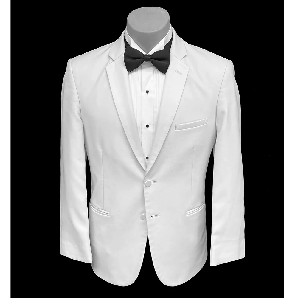 Мужские костюмы для джентльменов белый роскошный комплект из 2-х предметов
