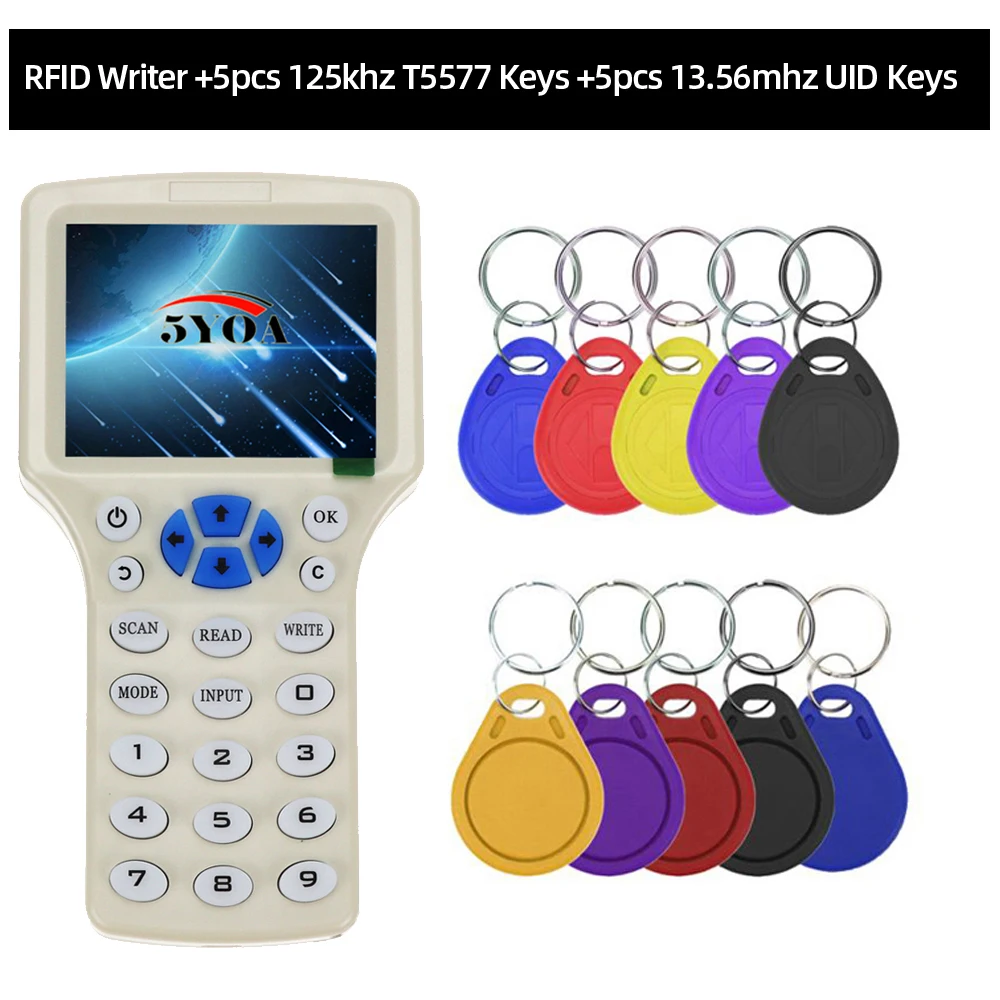 

5YOA IDICW01-5EM4305-5UIDTagFY RFID-копировальный аппарат