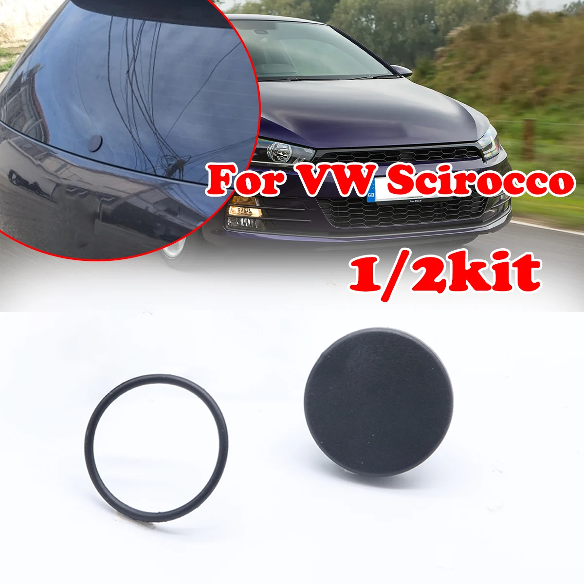 Фото 1/2 комплекта для VW Scirocco Golf 4 5 1J 1K Audi A3 8L 8P 8V автомобильный заднее стеклоочиститель удалить крышку для удаления втулки автомобильные аксессуары №1