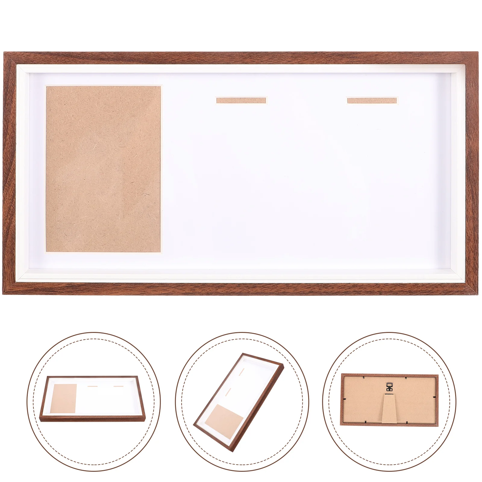 

Tabletop Transparent Medal Display Case Multi-purpose Photo Frame Household Medal Displaying Holder