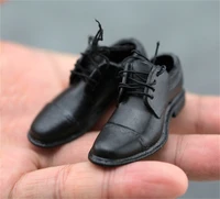 in stock 16th black fashion hollow leather shoes boots model for 12inch body action accessories