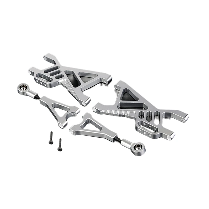 1Set Alloy CNC Rear Suspension Arm Kit For 1/5 HPI ROFUN BAHA ROVAN KM BAJA 5B 5T 5SC Black enlarge