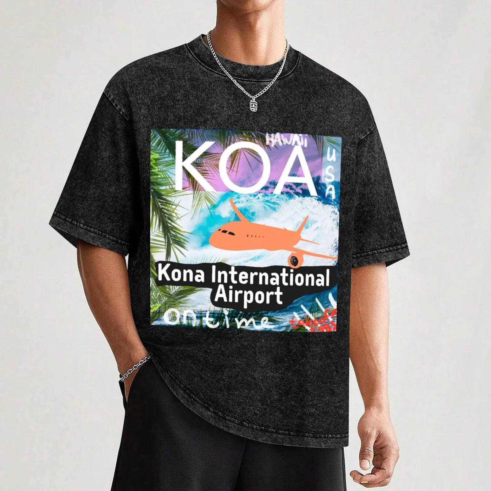 KOA Kona International Airport tag футболка уличная одежда животное принц для мальчиков рэпер