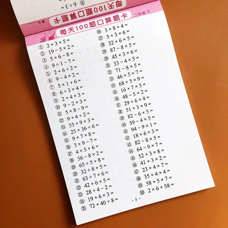 

2020 Children Multiplication and division Copybook Learning Math Preschool Math Exercise Book Handwriting Practice Books Age 3-6