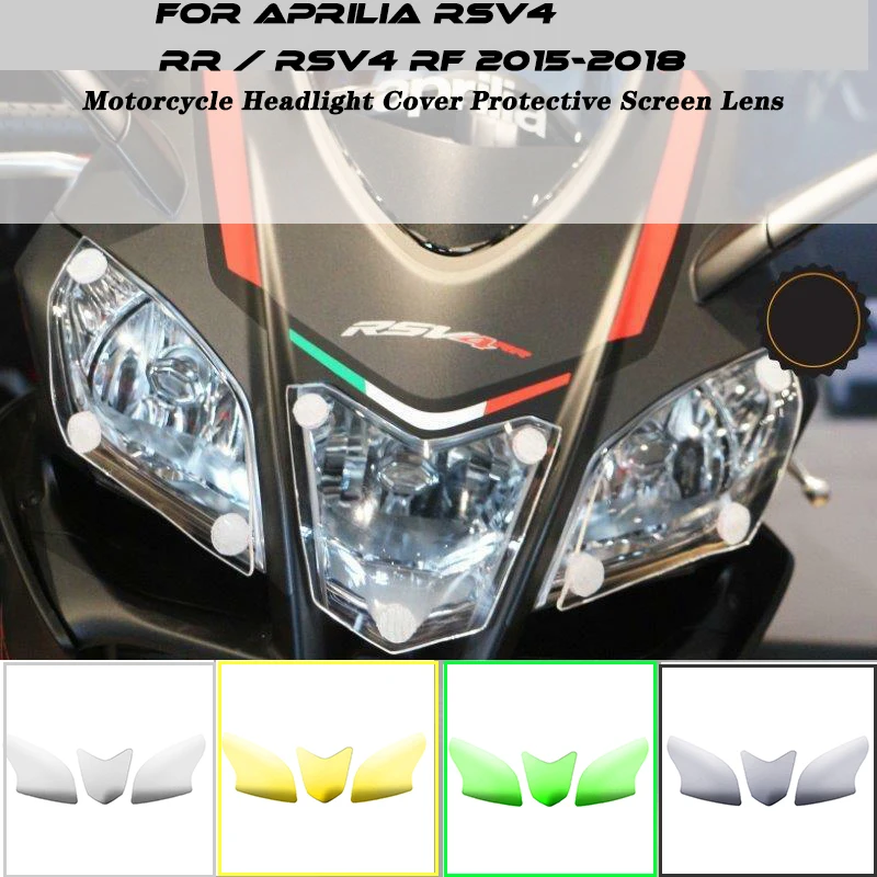 

For APRILIA RSV4 RR / RSV4 RF 2015-2020 Motorcycle Headlight Cover Protective Screen Lens Acrylic Protective Cover Lampshade