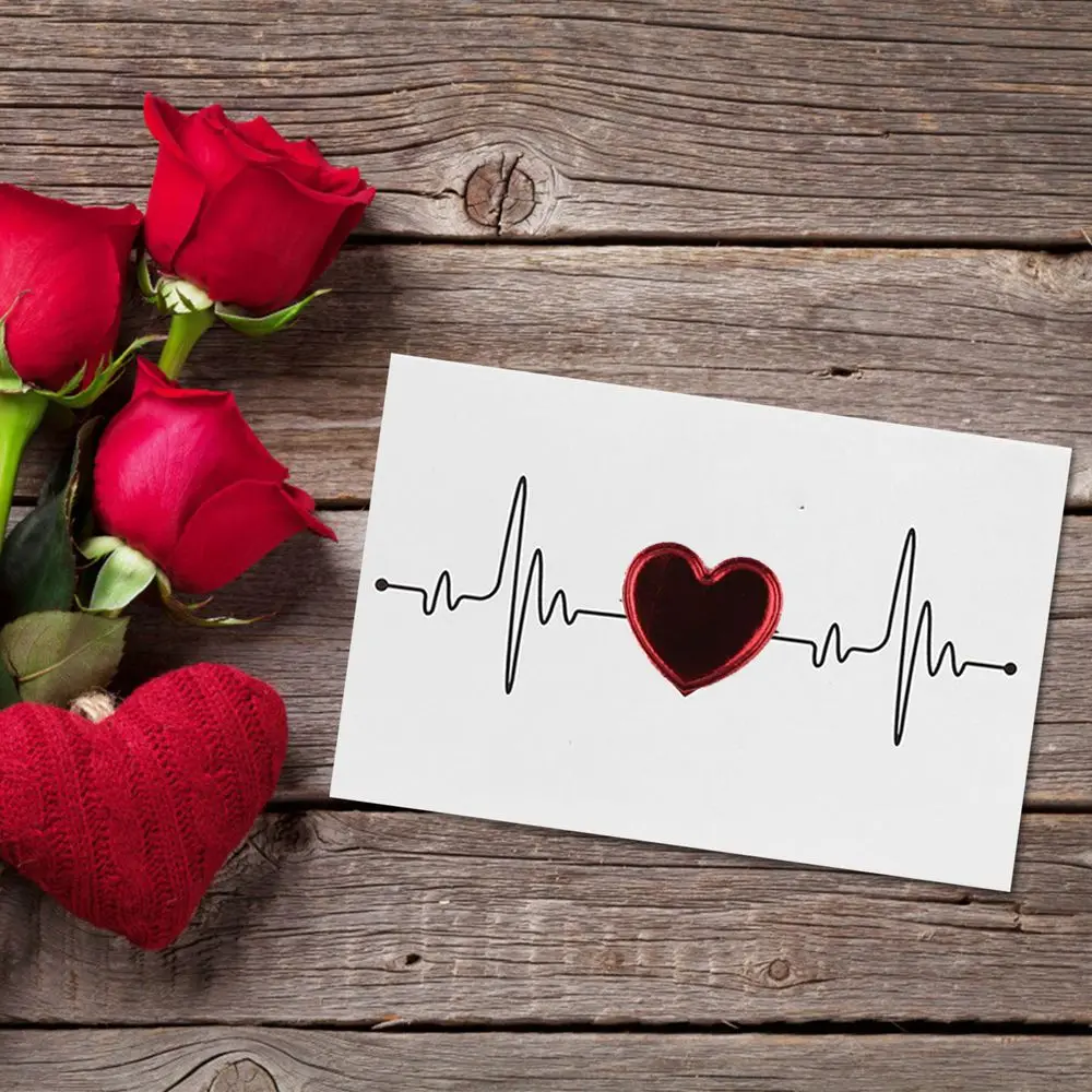 Качественное стереоскопическое Свадебное приглашение на День святого Валентина