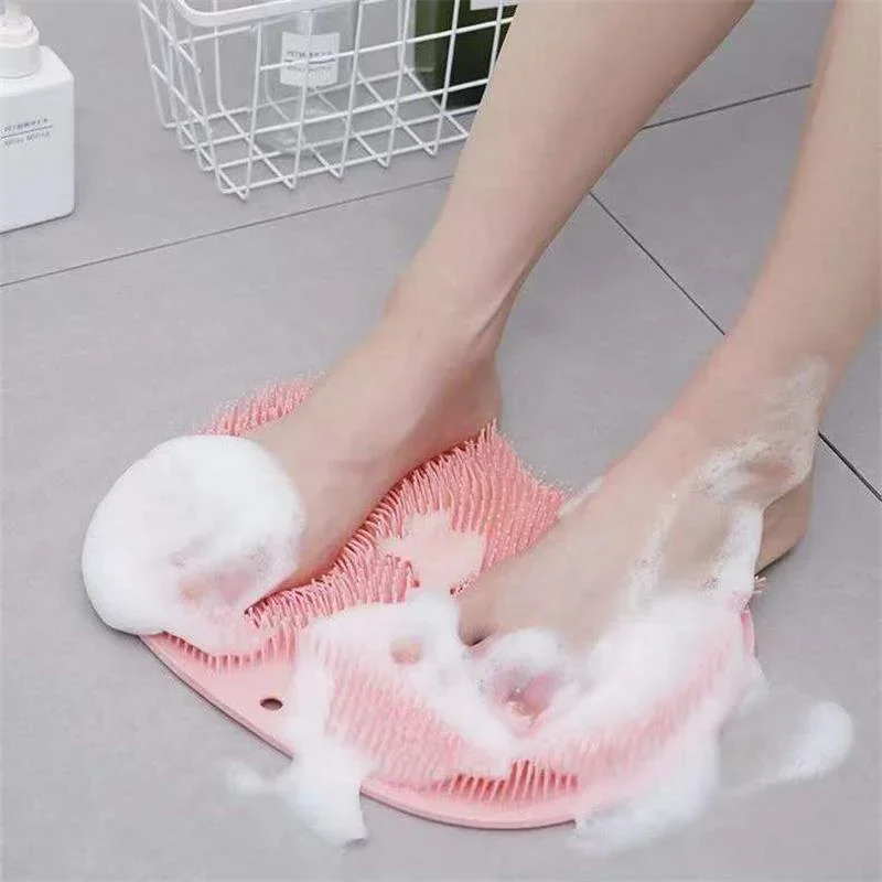 

New Foot Wash Brush Rub Back Sucker Brush Bathroom Tool Foot Massage Pad Shower Massage Non-Slip Bath Pad Foot Wash
