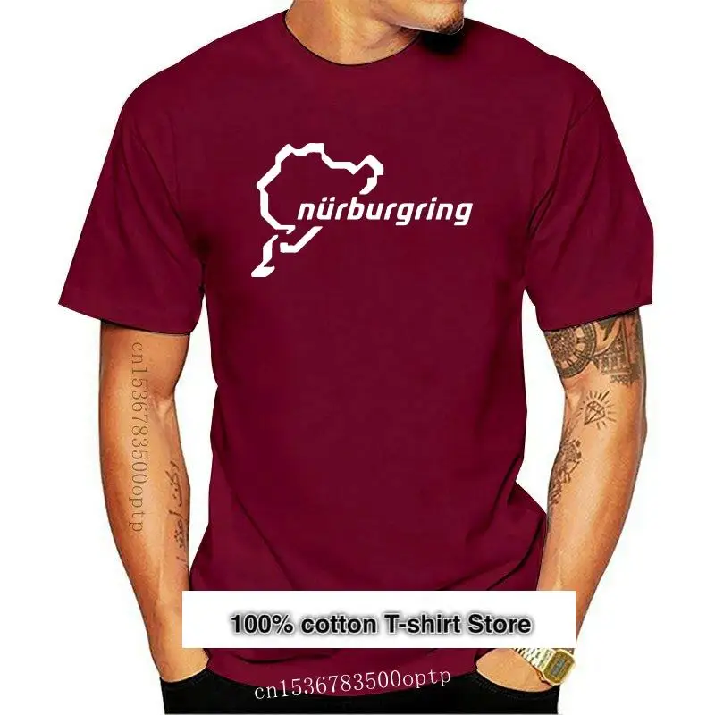 Camiseta de algodón con Logo de Nurburgring Nordschleife para hombre, camisa divertida de estilo Hip Hop, 100%