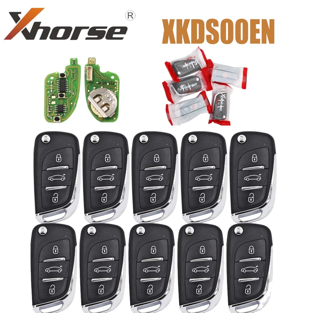 Пульт дистанционного управления Xhorse XKDS00EN универсальный провод с 3 кнопками в