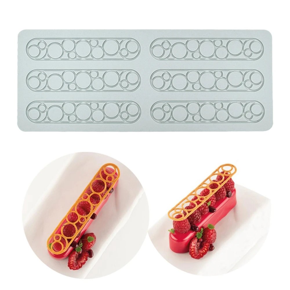 

Круглая силиконовая 3D форма для торта, кружева, глазурь для сахарного ремесла, коврик для кондитерских изделий, выпечки, помадки, края для торта, инструменты для украшения