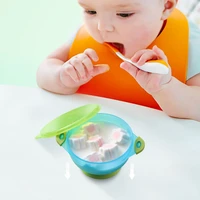 baby bowl feeding dishes portable non slip anti fall with suction tableware for children toddler kids eating training bowl gift