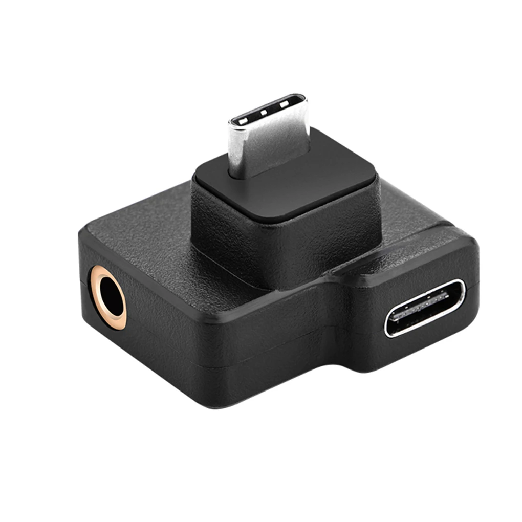 

Audio Adapter Replacement for DJI OSMO Action Microphone 3.5mm / USB-C Audio Adapter External Mic Accessories