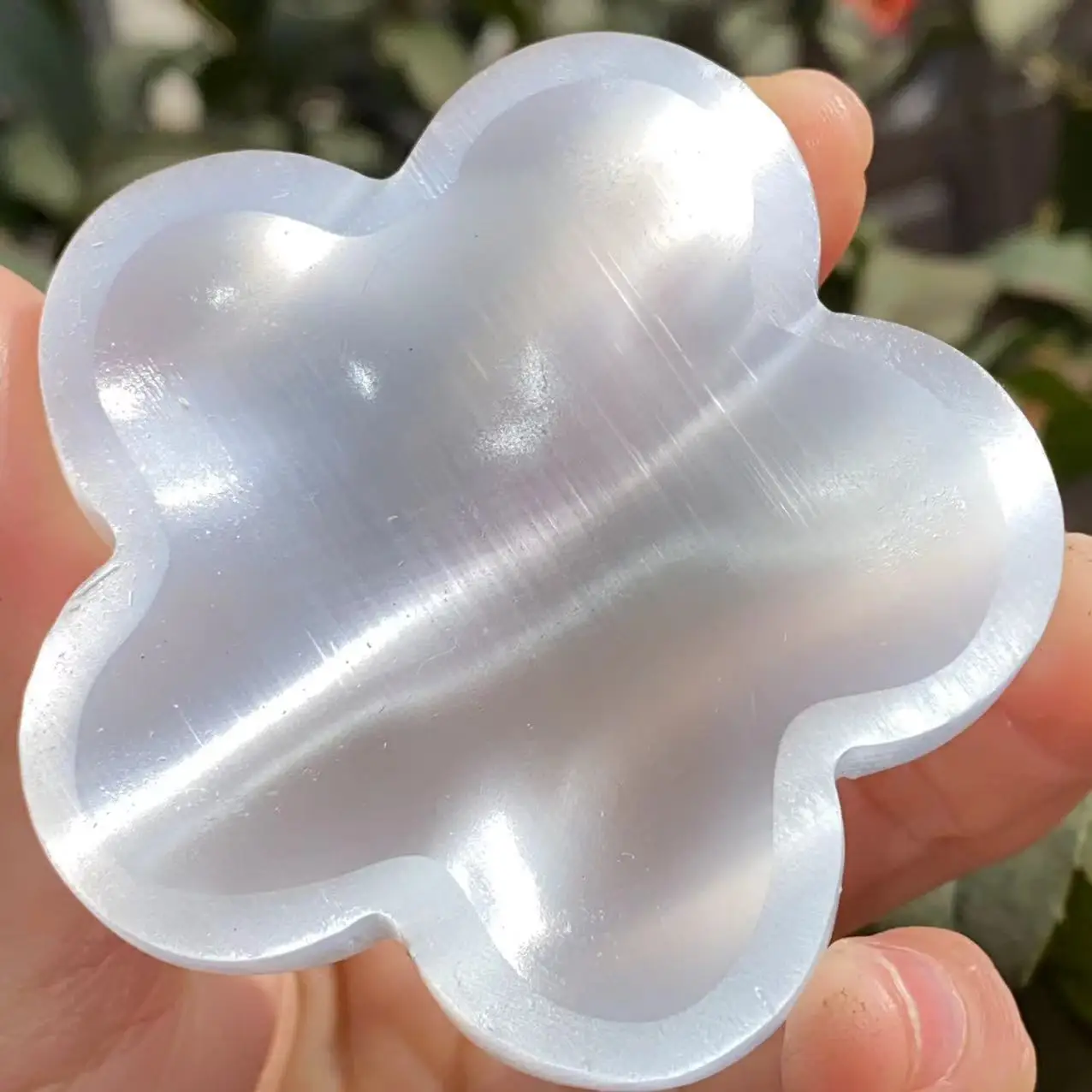 Натуральный селенит хрустальный кварц цветочная чаша Энергетический