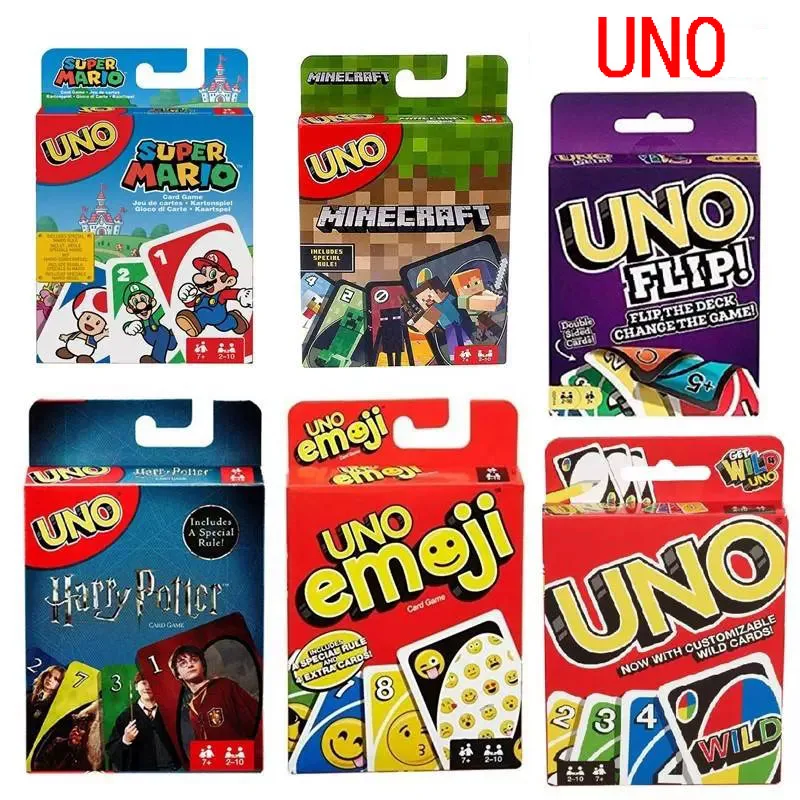 UNO FLIP! Семейные игры забавные детские игровые карты игрушки Подарочная коробка