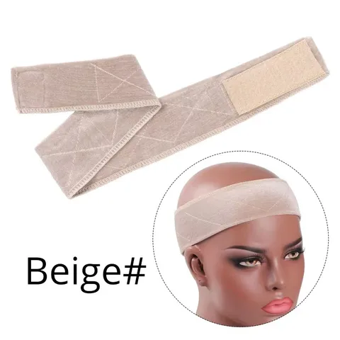 Гибкая бархатная лента для парика длиной 57 см с волшебным ремешком, удобная повязка на голову, аксессуары для волос, шарф для ношения под париком