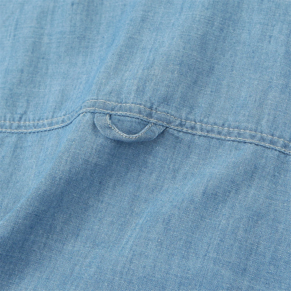 Женская летняя рубашка с длинным рукавом и воротником-стойкой