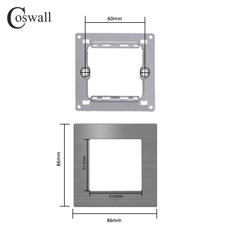 

Coswall L1 серые электрические розетки