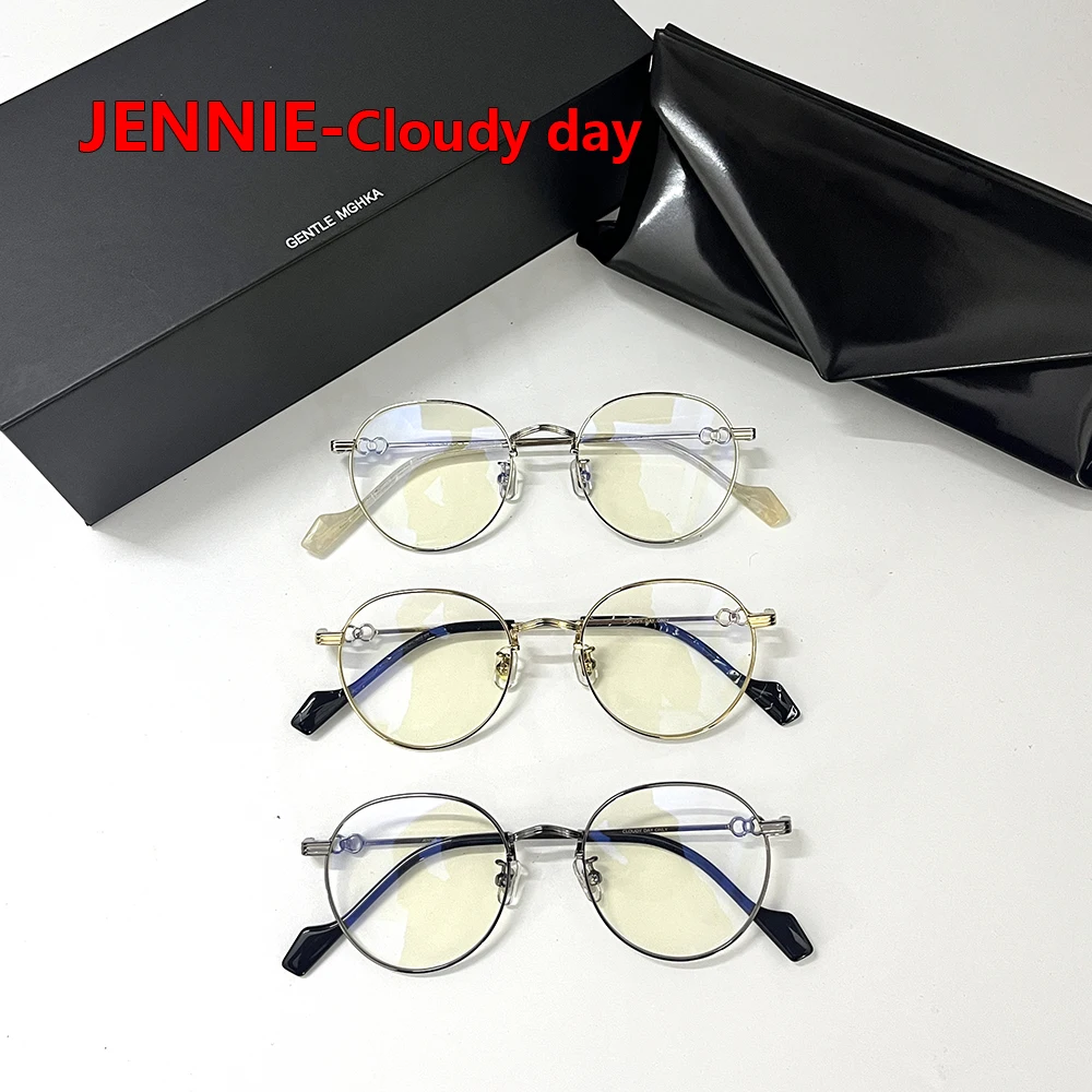 JENNIE-gafas ópticas con montura redonda para hombre y mujer, lentes graduadas para miopía, para leer