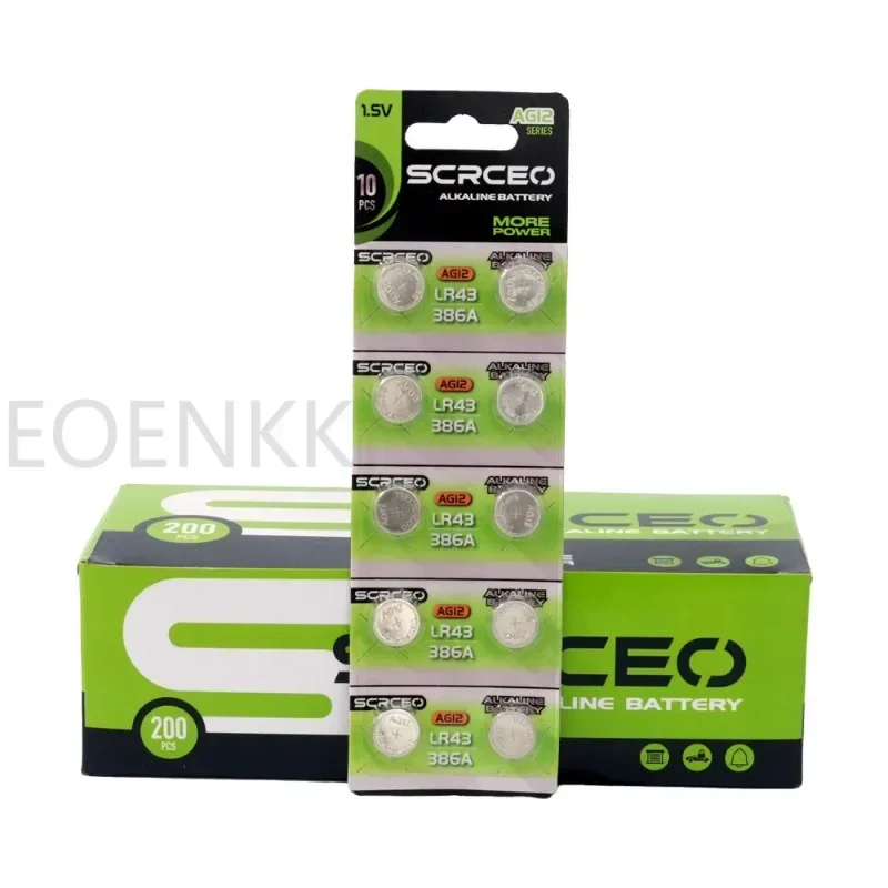 Кнопочные батарейки LR43 AG12