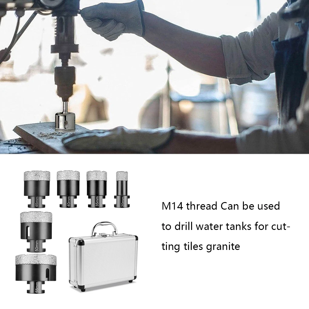 

Core Drill Bit Braze Reamer Stone Glass Drills Bits Washbasin Opener