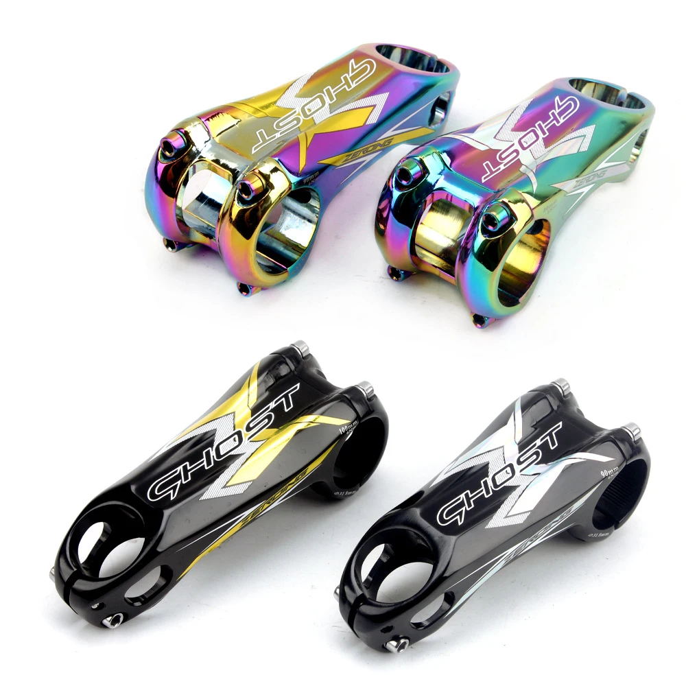 Черный золотой шоссейный велосипед 80/90/100 мм CNC ведущий стержень шток руля горного