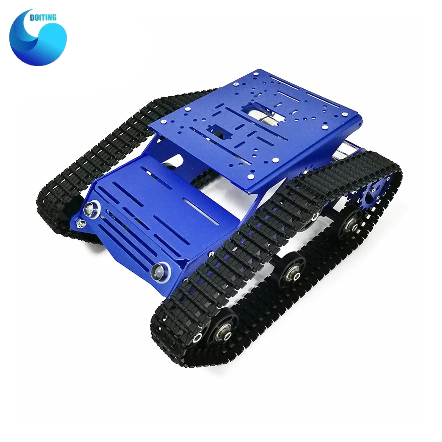 

Y100 Robot Tracked Tank Car Chassis with Aluminium Alloy Frame and Wheel for Robot Education Modification DIY Tank Model RC