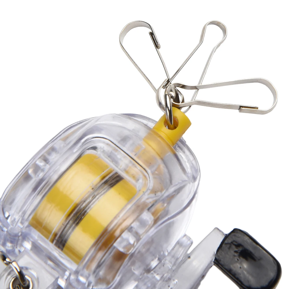 

Quick Buckle Key Chain Plastic+steel Wire Portable 5x5.5cm Clear Fishing Parts Fishing Tackle Fly Fishing Reel