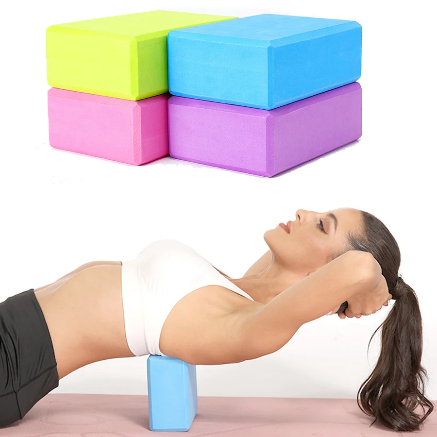 

Women EVA Yoga Brick Foam Yoga Block Pillow Bolster Yoga Sports Exercise Stretching Bodybuilding Workout Equipment Yoga Blocks