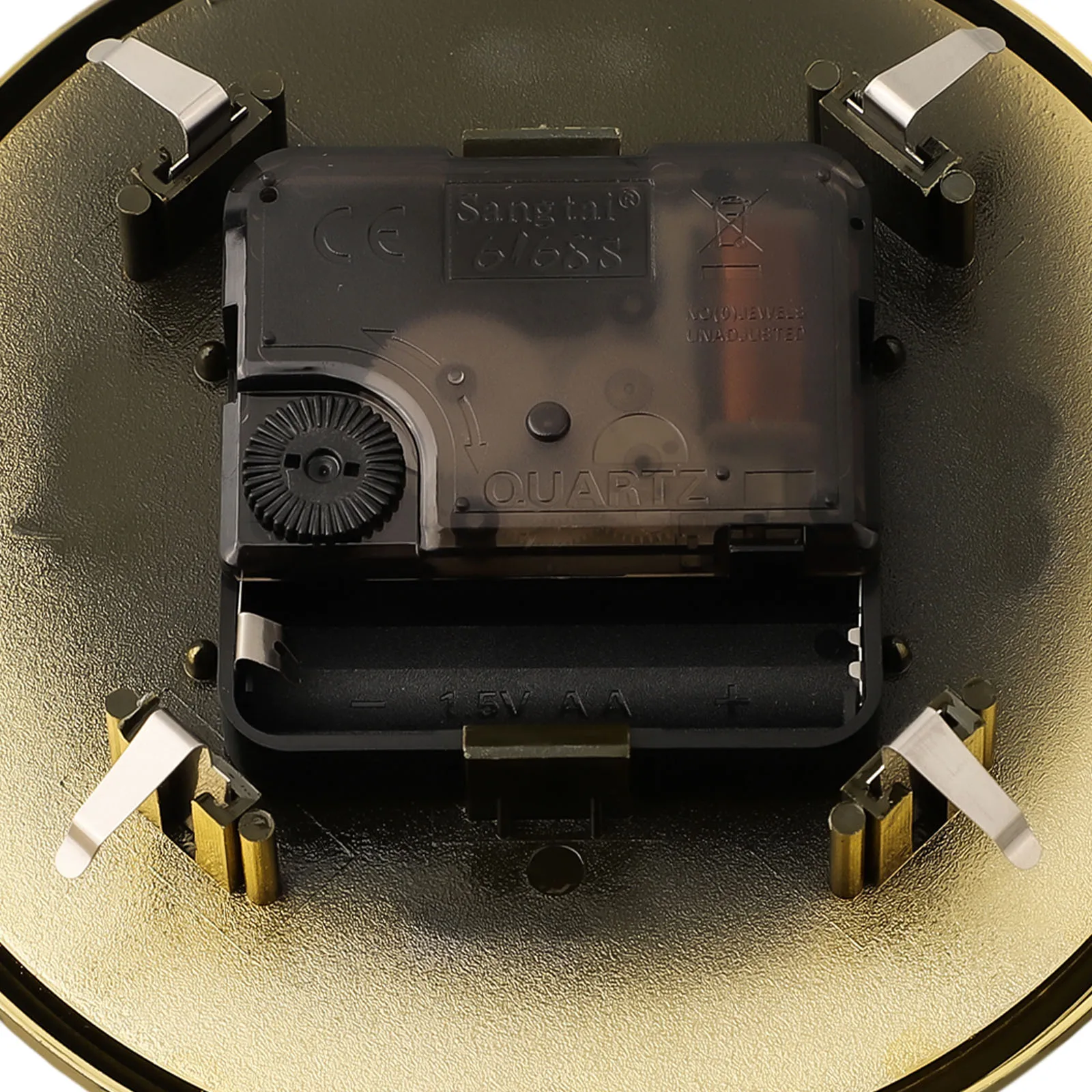 DIY кварцевые часы вставка золото легкая замена 90-110 мм диаметр установки