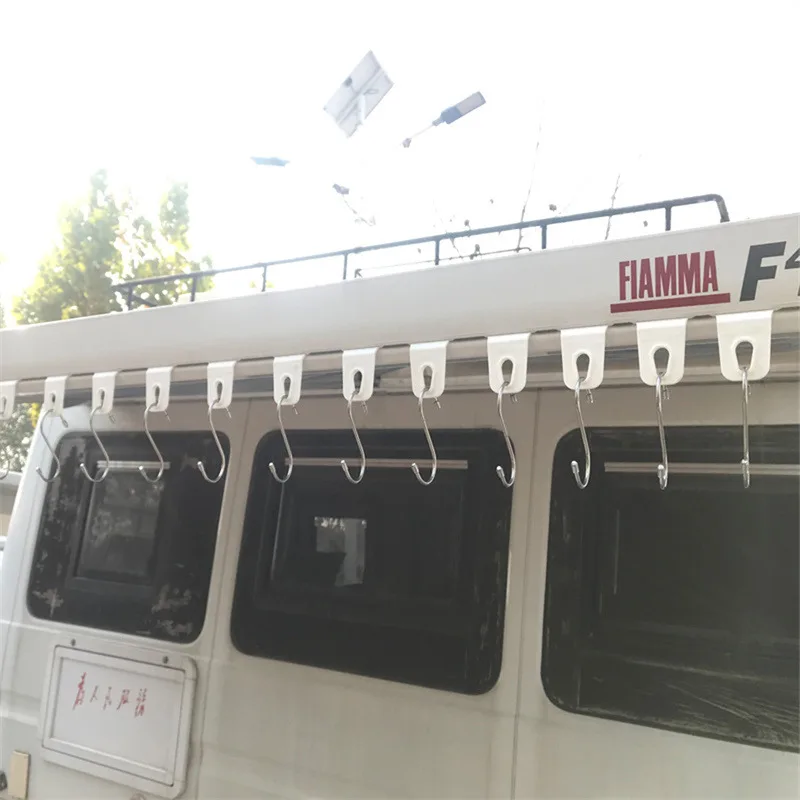 

5/10pcs Camping Awning Hooks Clips Racks Tool Awning Clothes Hooks For RV Camper Caravan Car Exterior Accessories