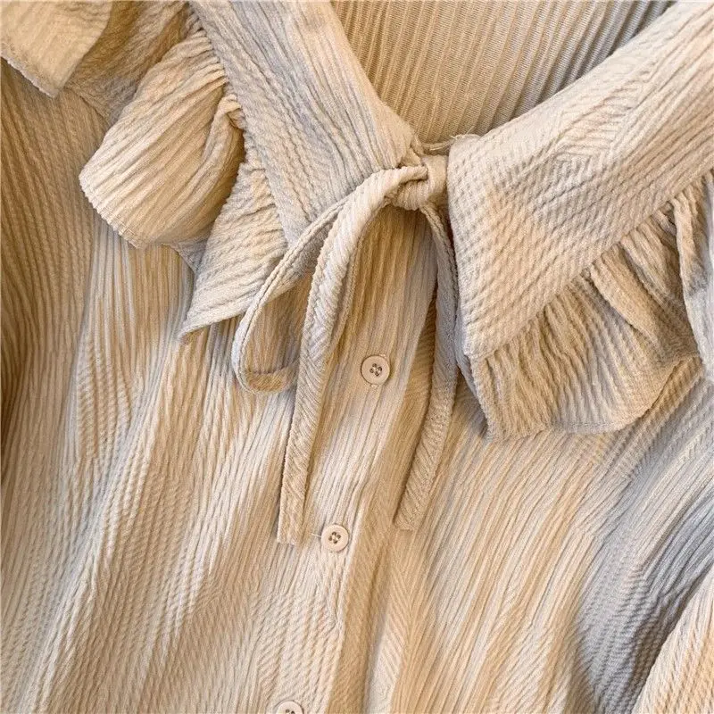 Весенне-осенние женские новые кукольные воротники на пуговицах и шнурке модные