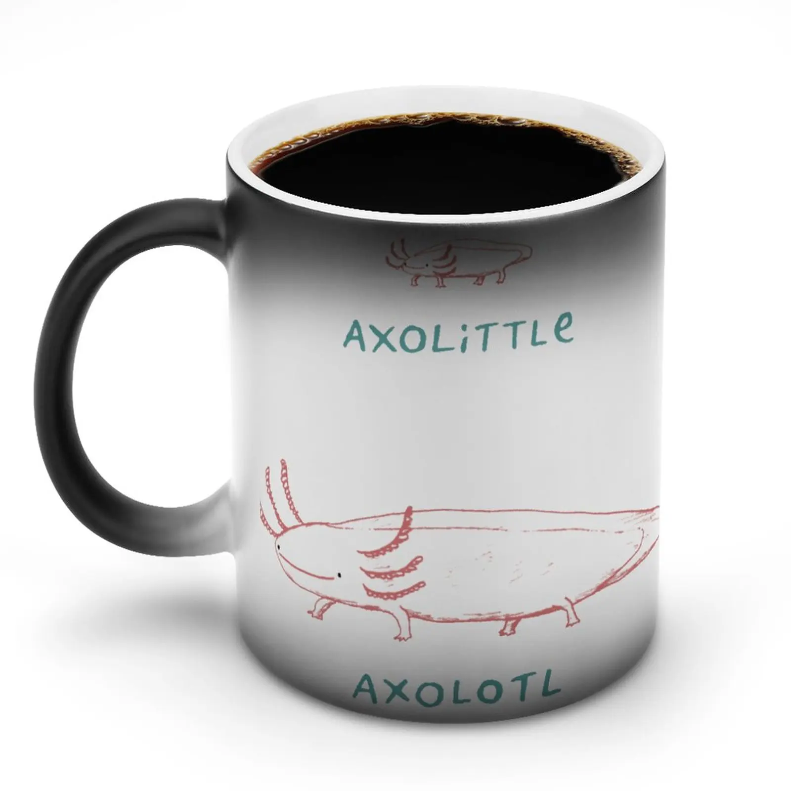 

Кружка в виде рыбы Axolotl Axolittle, керамическая Подарочная кружка, меняющие цвет, дешевые смешные чашки