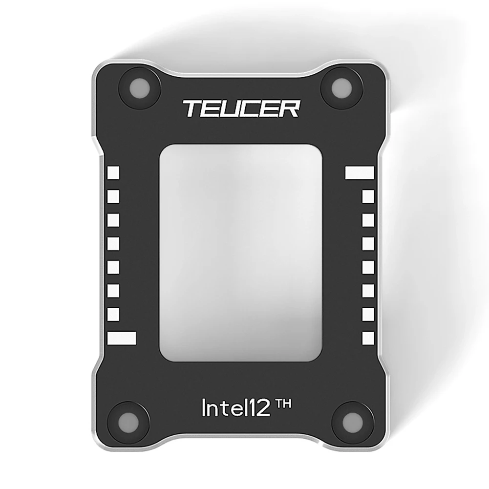 

TEUCER LGA1700-BCF коррекция изгиба процессора фиксированная Пряжка ЧПУ Алюминиевый сплав анти-ВЫКЛ рамка для процессора Intel Gen 12 черный
