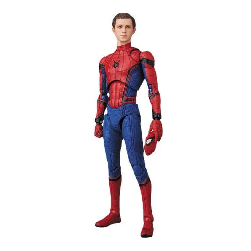 

Mafex 103 Marvel 15cm Spider-Man Bjd Spiderman Homecoming Tom Holland Anime Action Figure Model Toys For Kids
