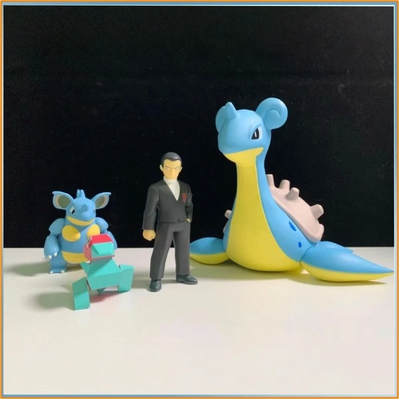 Фото Коллекционная фигурка Bandai Pokemon Scale World Kanto Region - Джованни, Нидоквин, Лапрас, масштаб 1/20, модель, игрушка, подарок №4