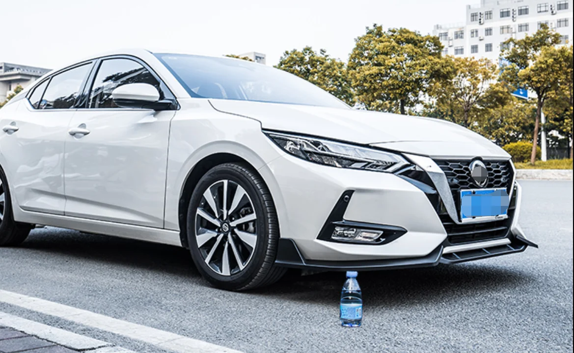 Передний бампер спойлер защитная пластина комплект для губ сплиттер карбоновая