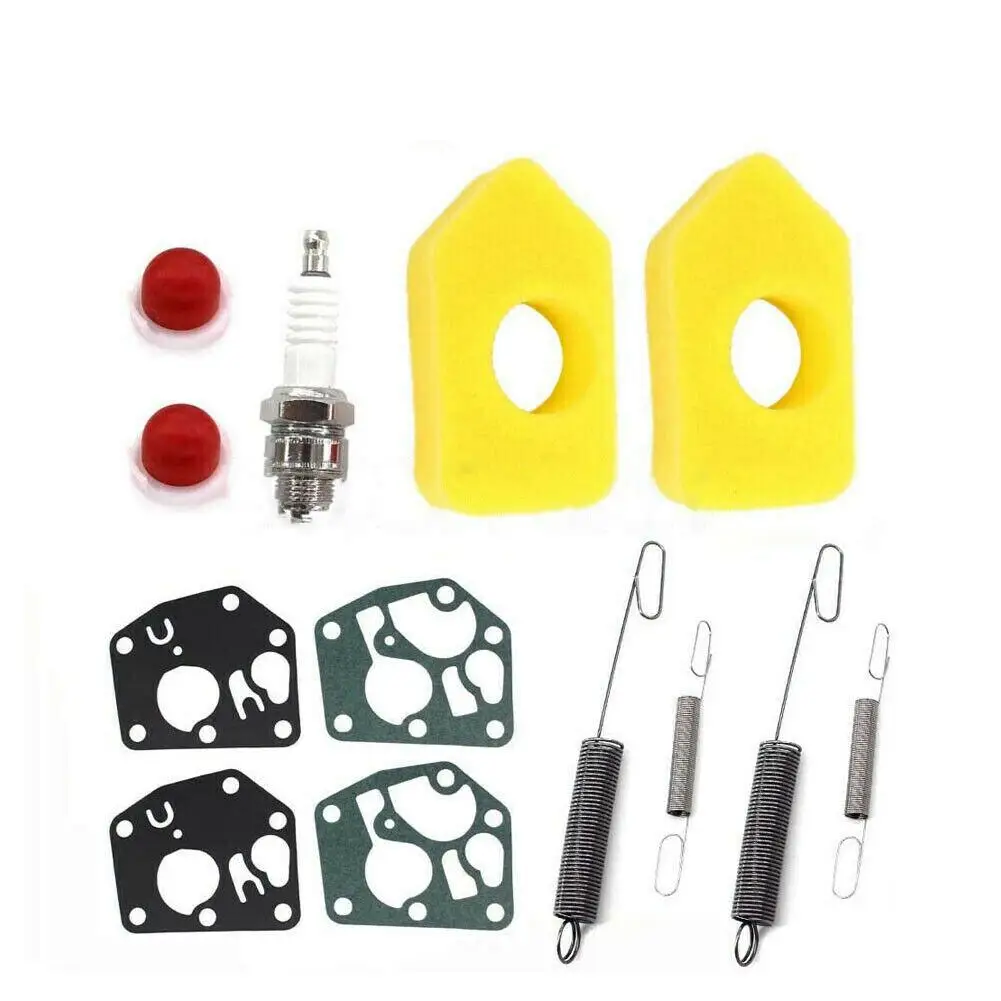 

Power Tool Parts 2 Set Lawn Mower Service Kit Suitable Air Filter Primer Bulb Diaphragm Gasket Plug For Classic Sprint Enginer