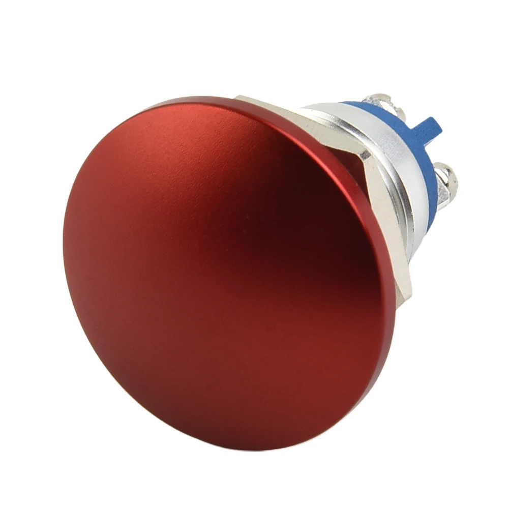 

Momentary Button Switch Electrical Equipment & Supplies AC220V/5A Aluminum Alloy Shell IP67 Waterproof Mushroom Cap