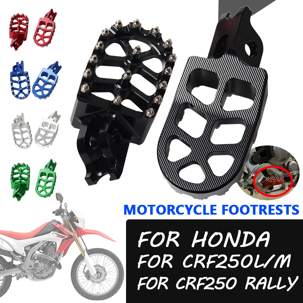

Motorcycle Accessories Footrest Footpegs Foot Pegs Pedal Plate For Honda CRF250 RALLY CRF250L CRF250M CRF 250 L M CRF 250L 2021