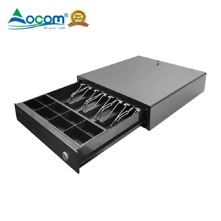 Фото ECD-335X OCOM 335 мм мини-металлический денежный ящик для POS-терминалов, электронный денежный ящик с разъемом RJ11 для биллинговых систем №2
