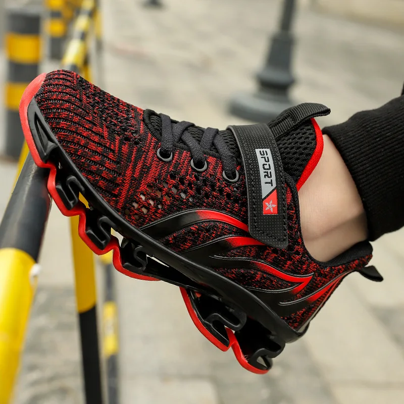 

Footwear For Children Boys Sports Shoes 2021 Spring New Breathable Mesh Knives Running Children's Primary School Net