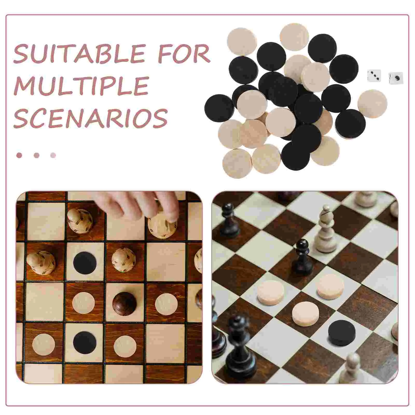 30 шт. Настольная игра Нарды дорожные шашки принадлежности для игр аксессуары