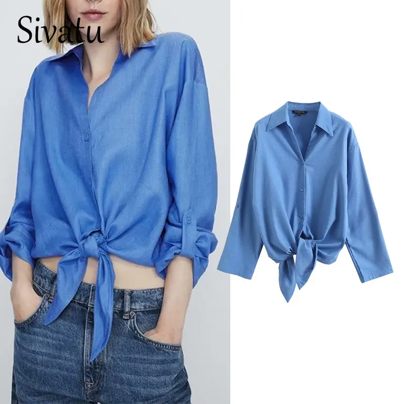 

Женская Элегантная блузка Sivatu Traf, офисный Топ с длинным рукавом, роскошные топы, шикарные Винтажные льняные Модные женские рубашки в стиле Харадзюку, 2023