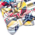 Новый мужской галстук-бабочка, модный Классический Клетчатый хлопковый галстук-бабочка, регулируемый Мужской подарочный галстук-бабочка для свадьбы, аксессуары в английском стиле