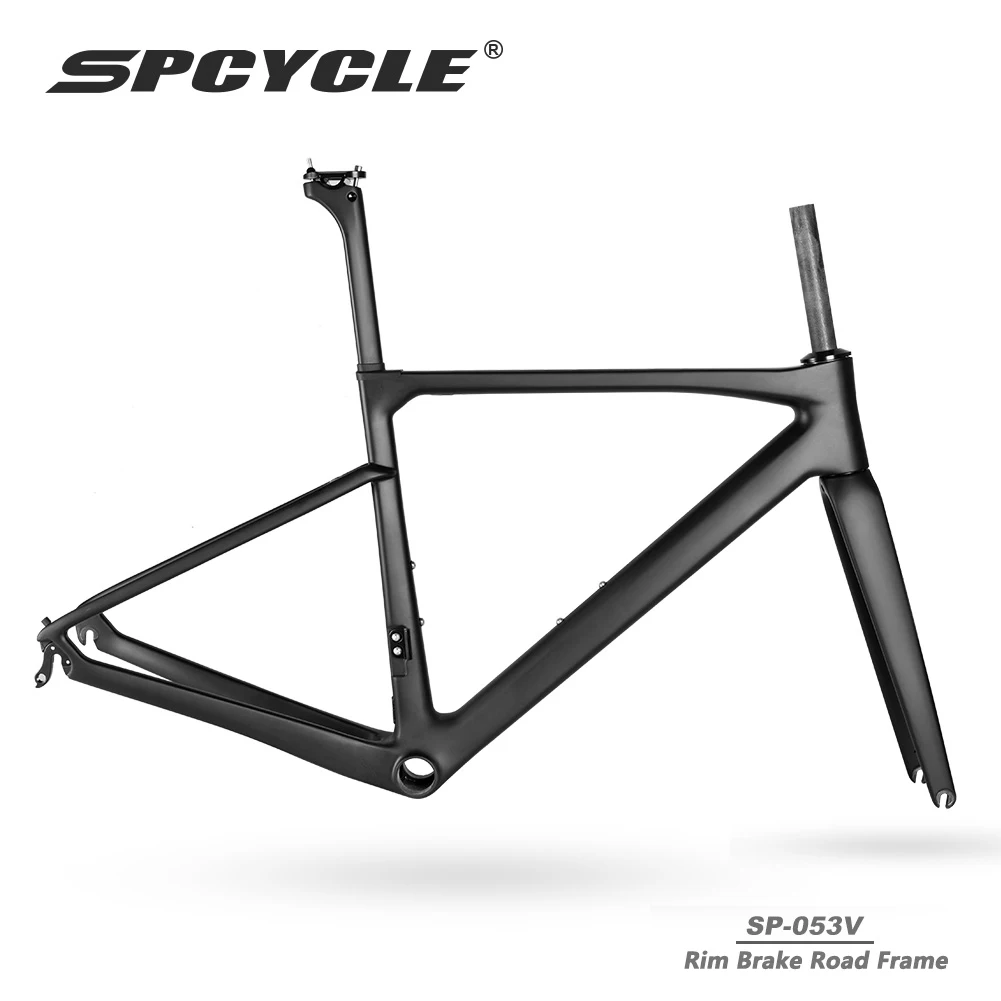 

Углеродная дорожная рама Spcycle, V-Тормозная рама, супер светильник Кая рама для велосипеда 700Cx32C BB86, все внутренние Кабельные обода, тормоз, дор...