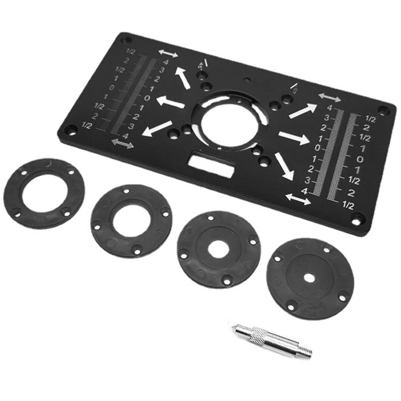 

1Set Flip Board Woodworking Slotting Tool Woodworking Opening Trimming Machine Flip Board Black